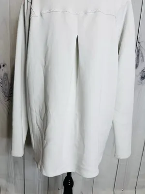 Spanx Air Essentials Got-Ya-Covered Mock Neck Pullover Top Off White Sz XL thumbnail 7