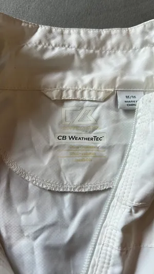White Windbreaker Size M thumbnail 2