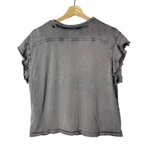 Free People We the Free Purple Burnout Warrior‎ Short Sleeve Tee S thumbnail 4
