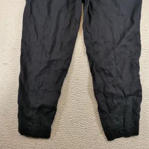 Athleta Cabo Linen Jogger Pants Black Small 658556-01 Drawstring Relaxed Casual thumbnail 9
