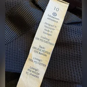 LULULEMON The Drizz Jacket Grey size 10‎ Waxed Coated Water Resistant Reflective thumbnail 8