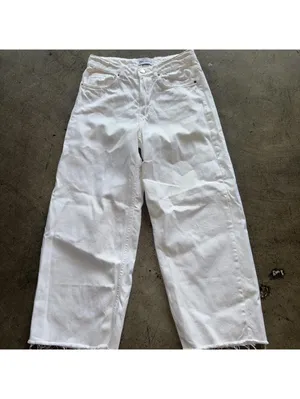 Zara White wide leg marine jeans in a US 2 #widelegjeans #denim thumbnail 2