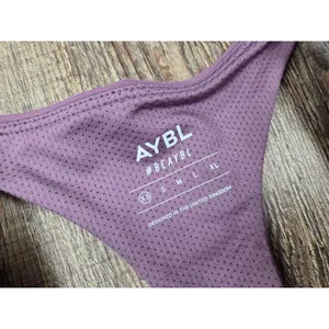AYBL Purple Padded Racerback Stretch Sports Bra Size XS thumbnail 2