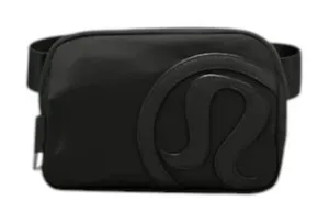 Lululemon Everywhere Belt Bag 1L Black Leather Logo thumbnail 1