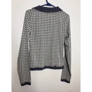 Free People Polo Top Women Size M Neutral Combo NWT Floral Geometric Long Sleeve thumbnail 8