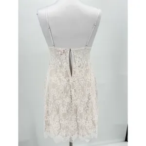 Victoria’s Secret Slip Dress Small Lace Ivory Sheer Chemise Coquette Whimsical thumbnail 6