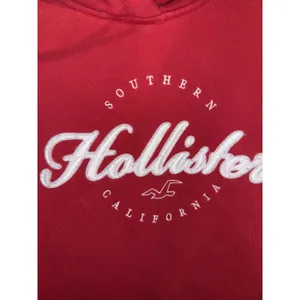 Hollister Women's Sz XS Red Hoodie Hooded Sweatshirt‎ Letterman Spell Out thumbnail 2