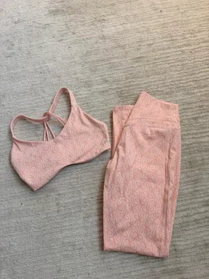 Flourish Bra and Legging Set Pink thumbnail 4