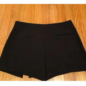 NEW Zara Mini Skort Skirt Black Pearl SMALL High Rise Womens thumbnail 9