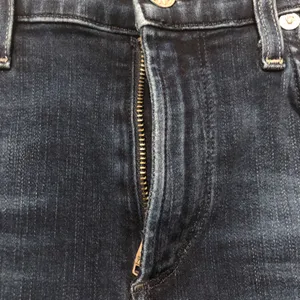 Agolde Sophie High Rise Cropped Jeans Womens 25 Step Raw Cut Off Hem Blue thumbnail 7