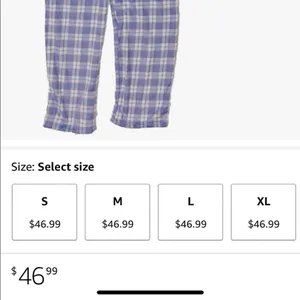 Adonna warm lavender and white plaid fleece 2 piece pj set thumbnail 7