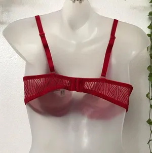 Ambrielle Red Lace Bra size XL. Used thumbnail 4