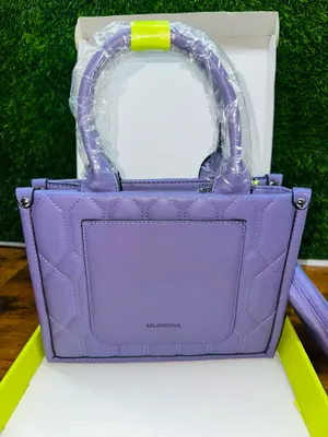 MILANCHIVA Purple Quilted Handbag with Pouch NWT thumbnail 7