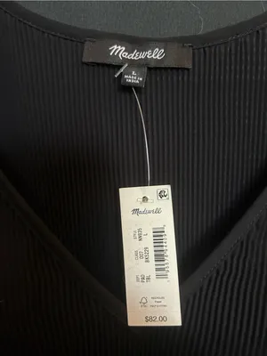 Madewell pleated flared sleeve top thumbnail 3
