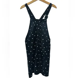 Topshop Polkadot Corduroy Overall Dress thumbnail 4
