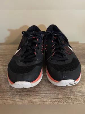 Nike Flex Run Sneakers 709021-003 Women’s Size 7.5 Lace Up Orange Black thumbnail 2