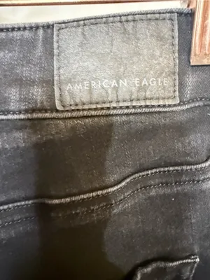 American Eagle Outfitters Black Skinny High-Rise Jeans thumbnail 4