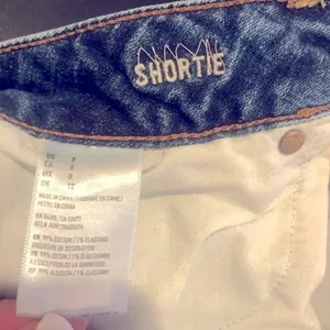 American Eagle Outfitters Blue Denim Jean Cutoff Super Stretch Shorts 8 thumbnail 5