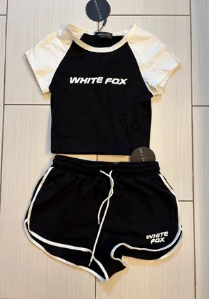 White Fox Boutique Baby Tee and Short Set thumbnail 1