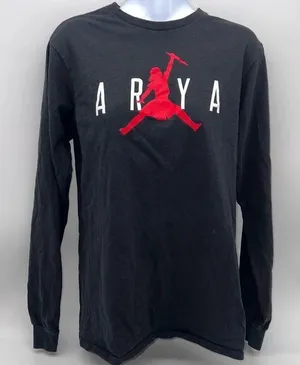 Delta Game of Thrones Black Long Sleeve T-Shirt Ayra Jumpman Night King Kill Pose-S thumbnail 1