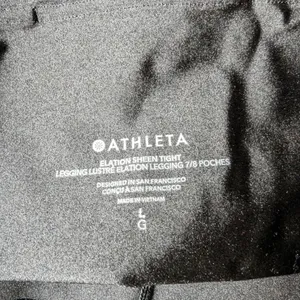 Athleta Elation Sheen Tight Leggings Black Size Large Activewear Yoga Pants thumbnail 2