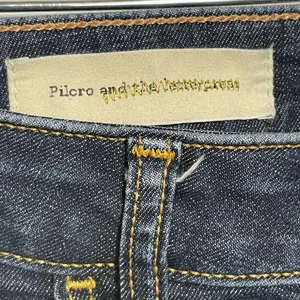 Pilcro the Letter Press Jeans Anthropolgie‎ Sz 29 Stet Selvege Blue Denim FLAW thumbnail 12