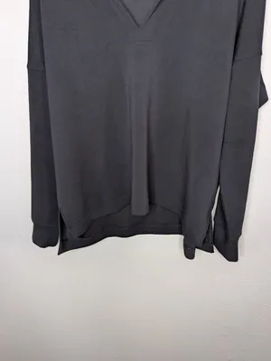 Spanx Black Air Essentials Polo Long Sleeve Top plus size 1X 50777r thumbnail 3