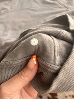Lululemon light gray scuba hoodie size 8 thumbnail 7