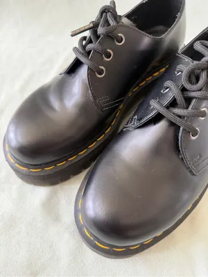 Dr. Martens 1461 SMOOTH LEATHER PLATFORM Black Smoothh SHOES Size 8M or 9W thumbnail 10
