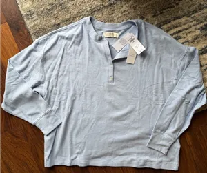 Abercrombie & Fitch lounge collection Sleeve Henley Tee thumbnail 1