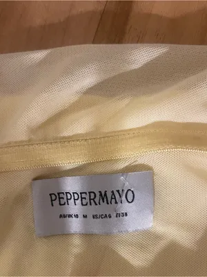 Peppermayo No Doubt Mini Dress Off Shoulder Mini Dress in Yellow thumbnail 4