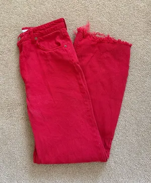 ZARA Women’s Red Jeans thumbnail 1