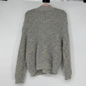 Stitches‎ + Stripes Womens Chunky Knit Cardigan Sweater Blue Yellow M Slouchy thumbnail 2