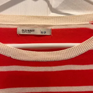 Old Navy Womens Orange Cream Striped Cotton 3/4 Sleeve Pullover Sweater Small‎ thumbnail 3