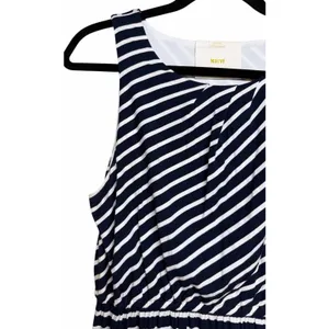 Maeve Blue &‎ White Striped Maxi Dress Women's Size Large thumbnail 7