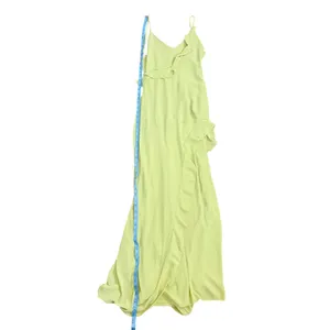 White Fox NWT End of the Road‎ Maxi Dress Matcha Green XS Ruffle High Low thumbnail 6