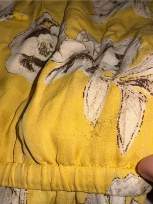 Babaton Yellow Floral Silk Dress with Cream and Brown Print thumbnail 3