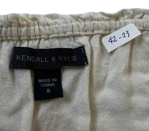 Kendall & Kylie Ivory Boho Bohemian Embroidered Crop Top Women Sz Small | 42-23 thumbnail 4
