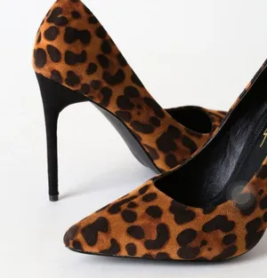 NWT Lulus Verra Leopard Suede Pumps thumbnail 4