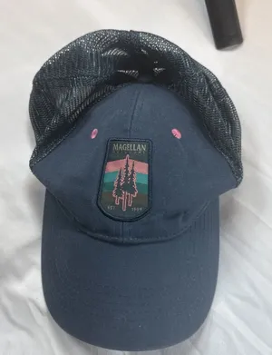 Magellan Navy Blue With Logo Baseball Cap Preowned thumbnail 1