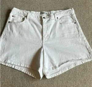 Abercrombie Shorts High-Rise Dad White 34 thumbnail 2