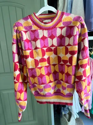 Flying Tomato Cheer You On Jacquard Sweater thumbnail 2