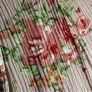 Ninexis Women’s Floral Flutter Sleeve Blouse Pink Small Rayon thumbnail 3