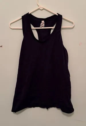 Athleta Racerback Tank Top Navy Blue Large Athletic Gym Workout Athleisure thumbnail 1