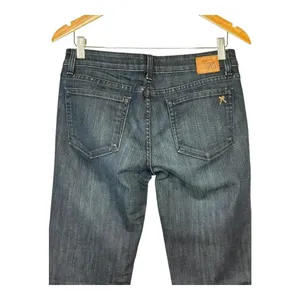 Raven Denim Custom Fit Jeans Womens 29 Dark‎ Blue Straight Leg Made in USA thumbnail 10