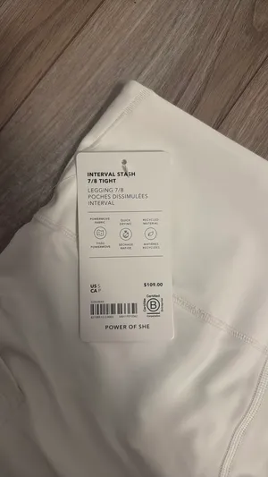 BRAND NEW Athleta White Leggings (NEVER WORN) thumbnail 3