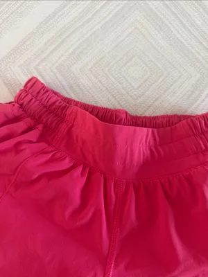 Lululemon Hotty Hot Shorts Low Rise 2.5” Bright Pink Women’s Size 2 thumbnail 2