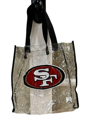NFL SF 49ers Clear Tote Stadium Bag Security Approved thumbnail 1