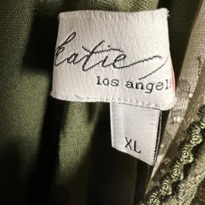 Katie May Willow Olive Green Lace Bustier Maxi Formal Gown Dress Sz XL thumbnail 15