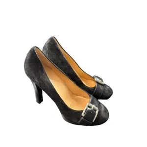 Michael Kors Women's Black Suede Buckle Heel Pumps sz 7.5 thumbnail 7